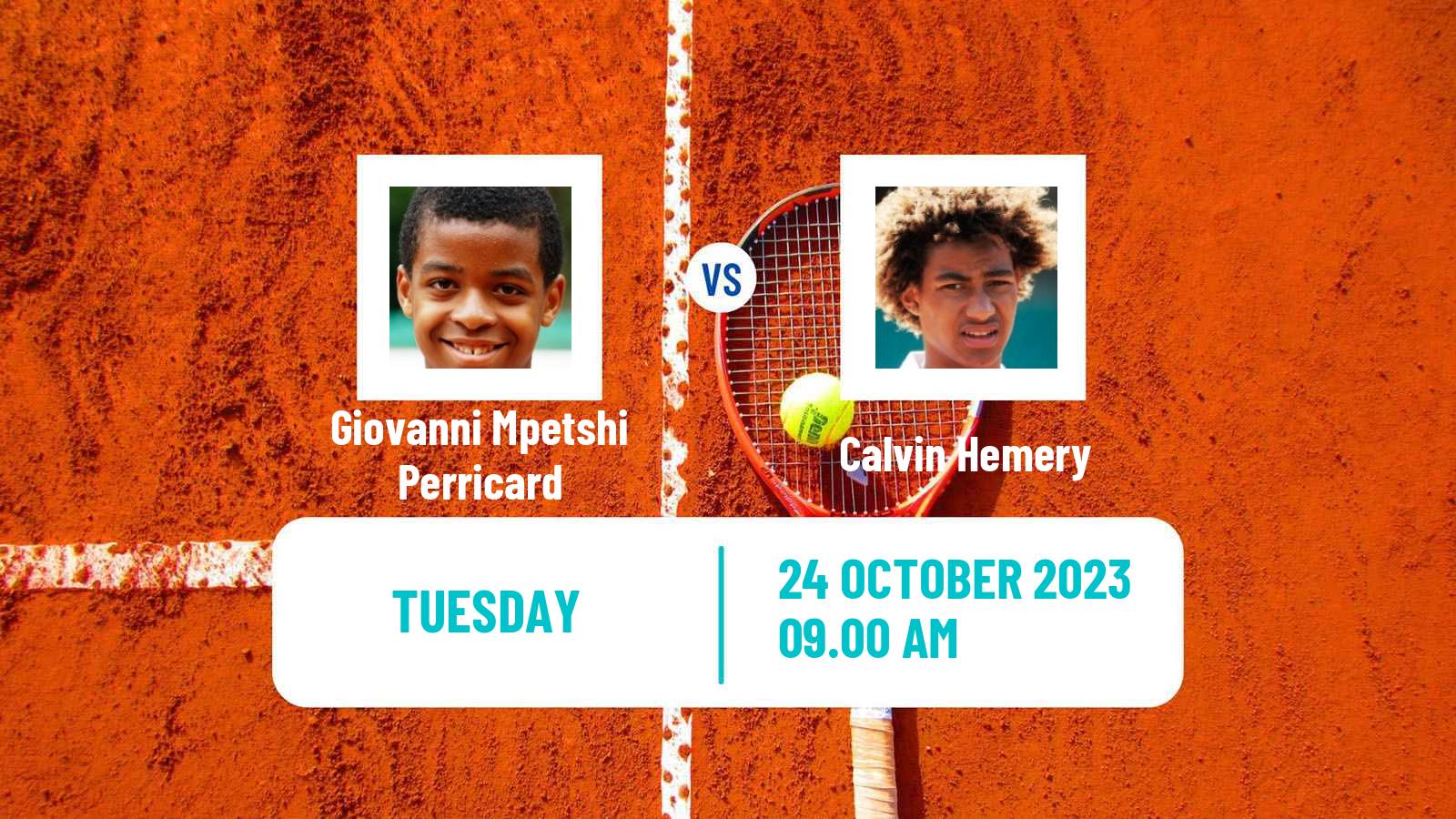 Tennis Brest Challenger Men Giovanni Mpetshi Perricard - Calvin Hemery