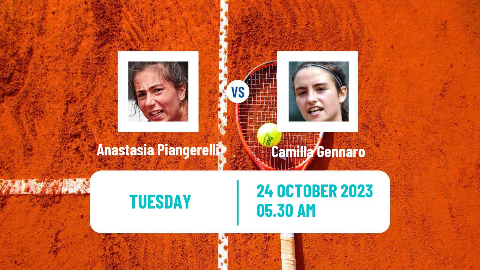 Tennis ITF W15 Monastir 51 Women 2023 Anastasia Piangerelli - Camilla Gennaro