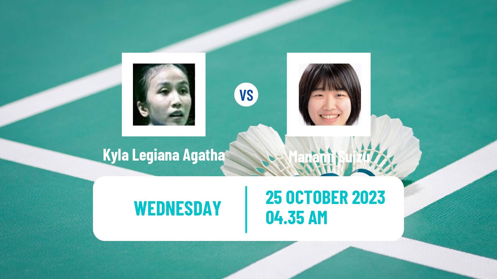 Badminton BWF World Tour Indonesia Masters 3 Women Kyla Legiana Agatha - Manami Suizu