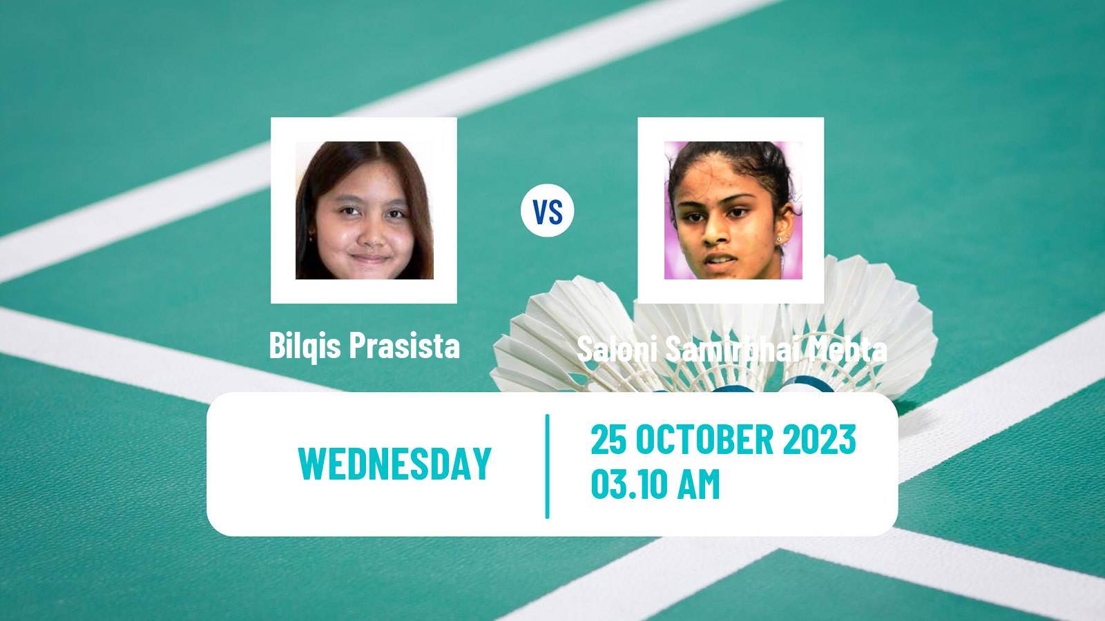 Badminton BWF World Tour Indonesia Masters 3 Women Bilqis Prasista - Saloni Samirbhai Mehta