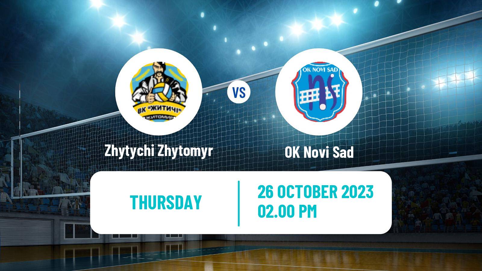 Volleyball CEV Cup Zhytychi Zhytomyr - Novi Sad