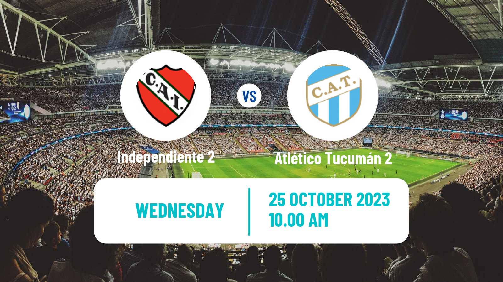Soccer Argentinian Reserve League Independiente 2 - Atlético Tucumán 2