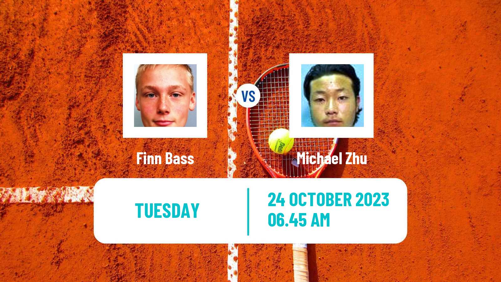 Tennis ITF M25 Glasgow Men Finn Bass - Michael Zhu