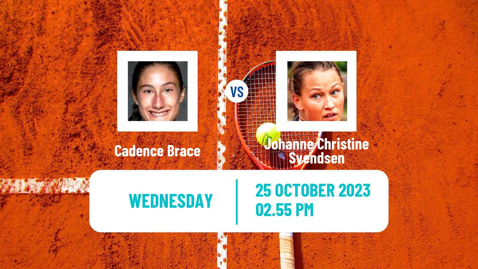Tennis ITF W60 Toronto Women Cadence Brace - Johanne Christine Svendsen