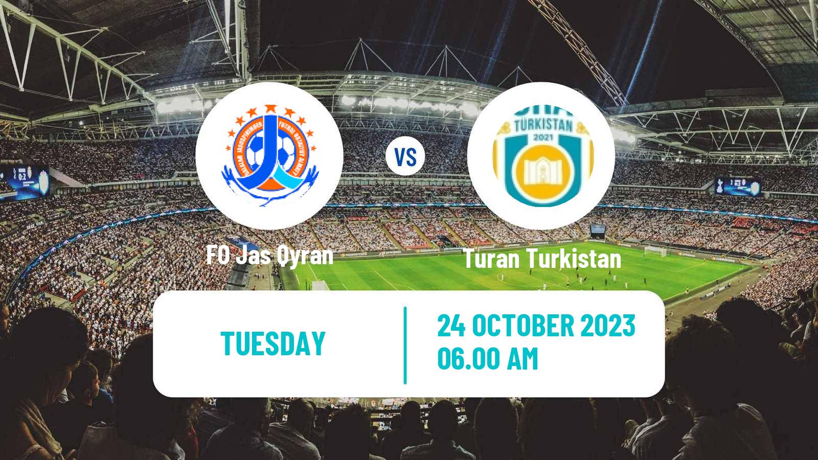 Soccer Kazakh First Division Jas Qyran - Turan Turkistan