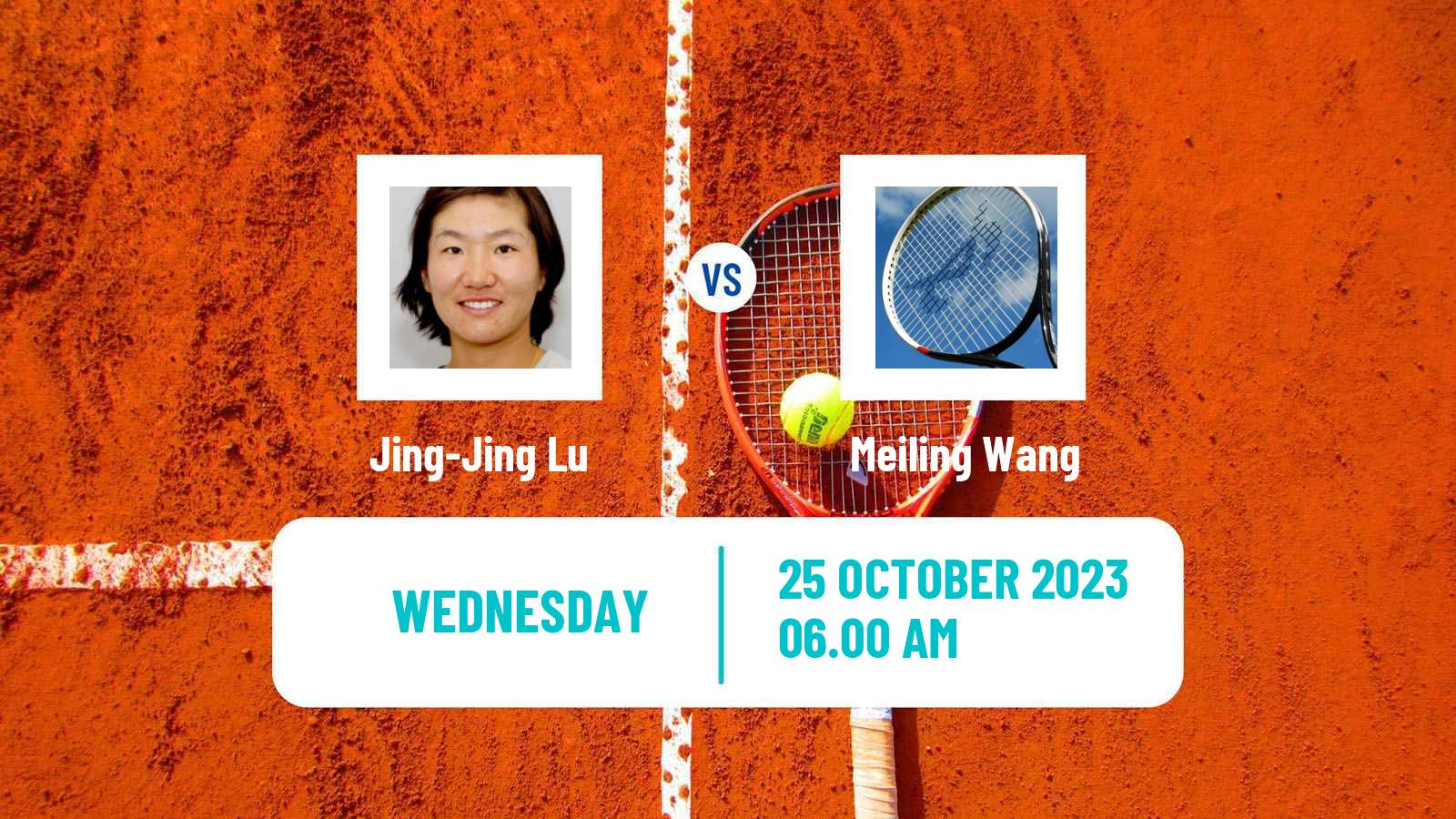 Tennis ITF W25 Qian Daohu Women Jing-Jing Lu - Meiling Wang