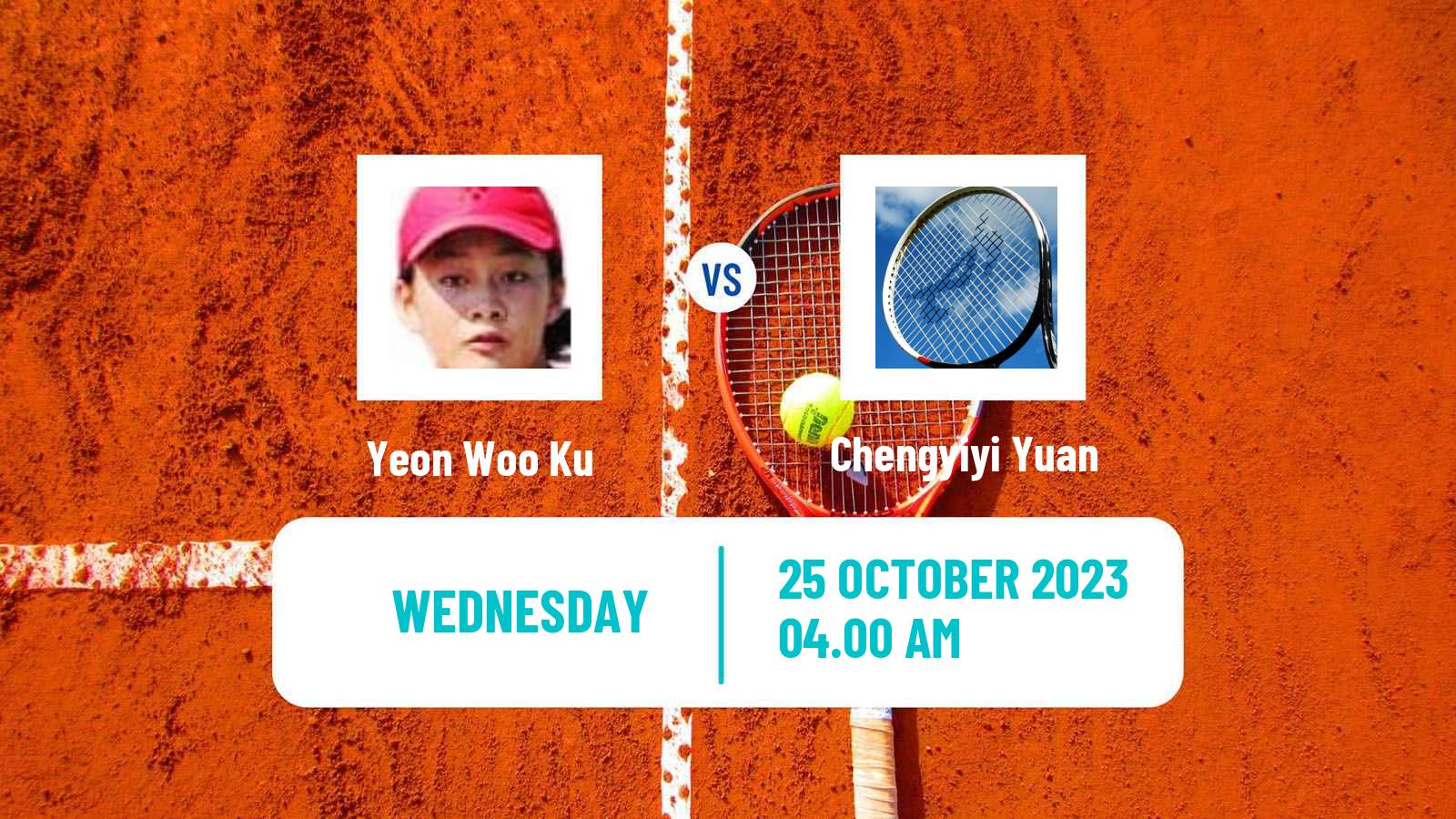 Tennis ITF W25 Qian Daohu Women Yeon Woo Ku - Chengyiyi Yuan