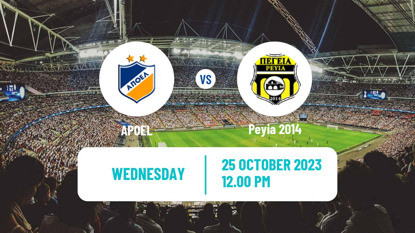 Soccer Cypriot Cup APOEL - Peyia 2014