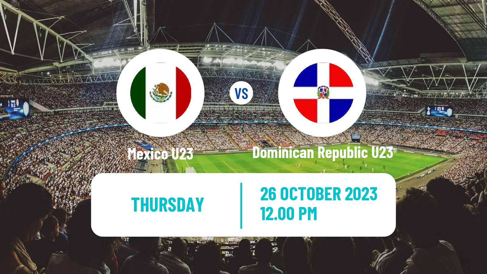 Soccer Pan American Games Football Mexico U23 - Dominican Republic U23