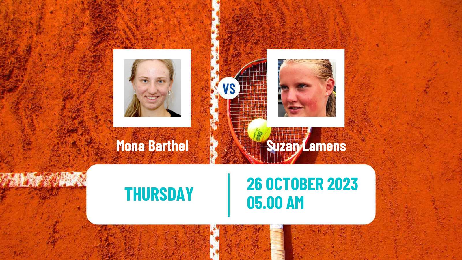 Tennis ITF W60 Glasgow Women Mona Barthel - Suzan Lamens