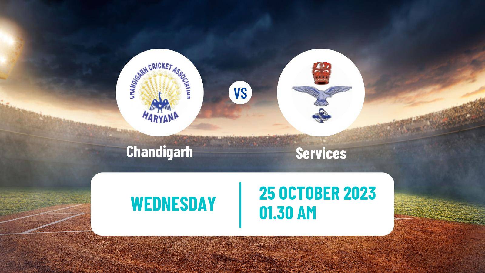 Cricket Syed Mushtaq Ali Trophy Chandigarh - Services