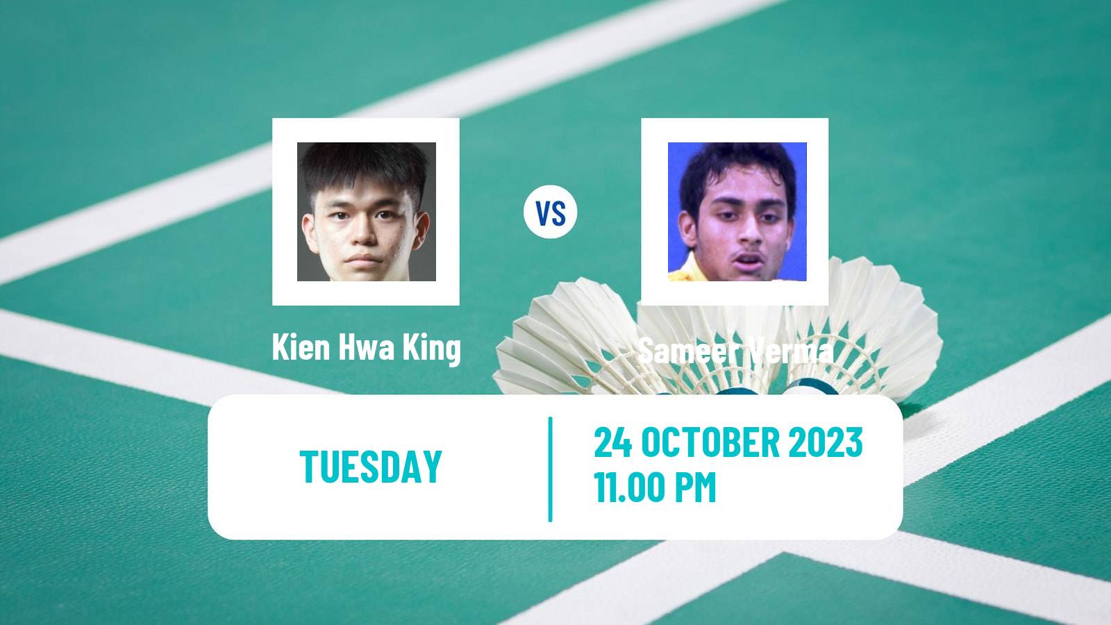 Badminton BWF World Tour Indonesia Masters 3 Men Kien Hwa King - Sameer Verma