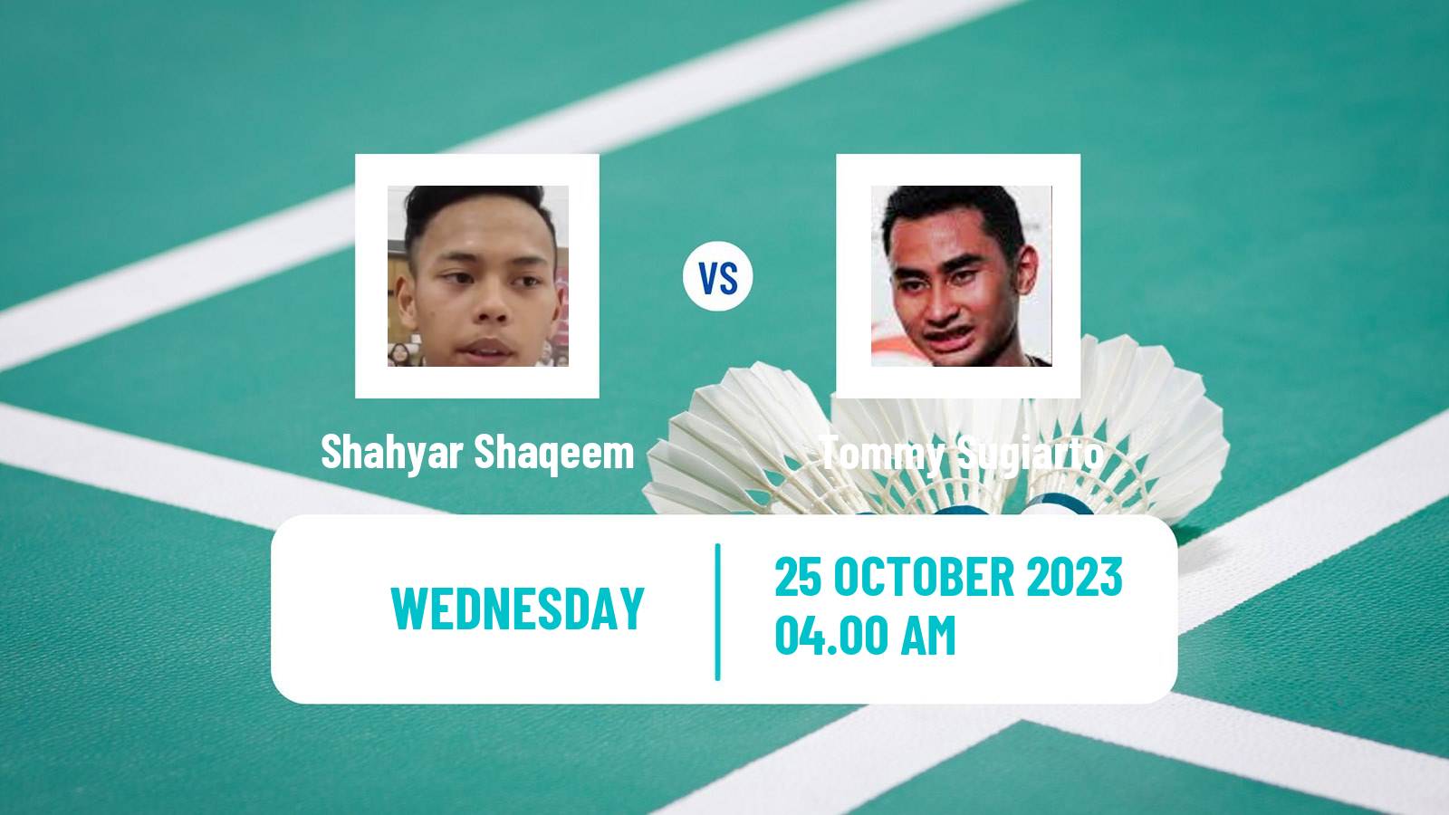 Badminton BWF World Tour Indonesia Masters 3 Men Shahyar Shaqeem - Tommy Sugiarto