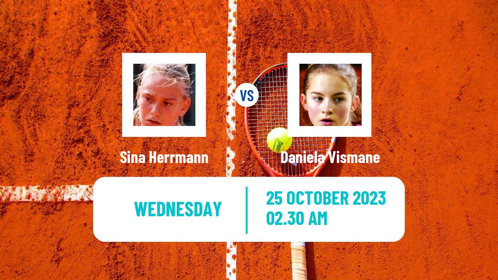 Tennis ITF W25 Heraklion Women Sina Herrmann - Daniela Vismane
