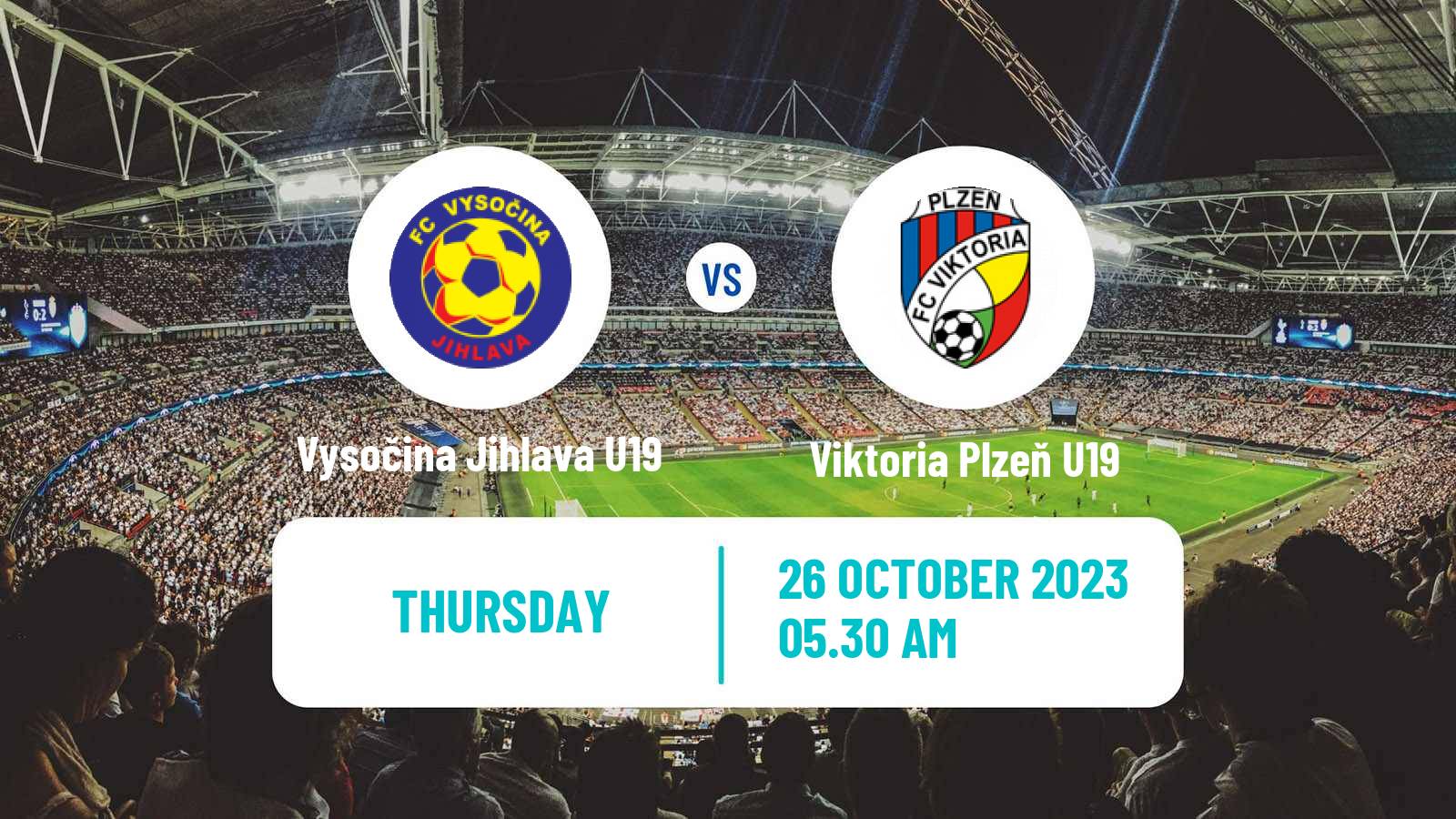 Soccer Czech U19 League Vysočina Jihlava U19 - Viktoria Plzeň U19