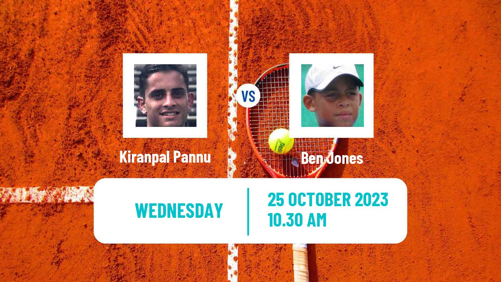 Tennis ITF M25 Saint Augustin Men Kiranpal Pannu - Ben Jones