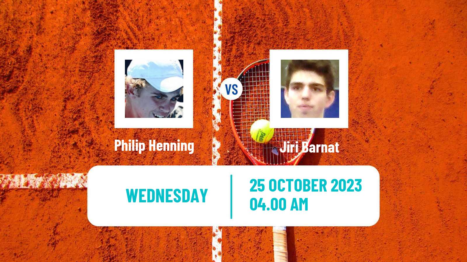 Tennis ITF M15 Sharm Elsheikh 22 Men Philip Henning - Jiri Barnat