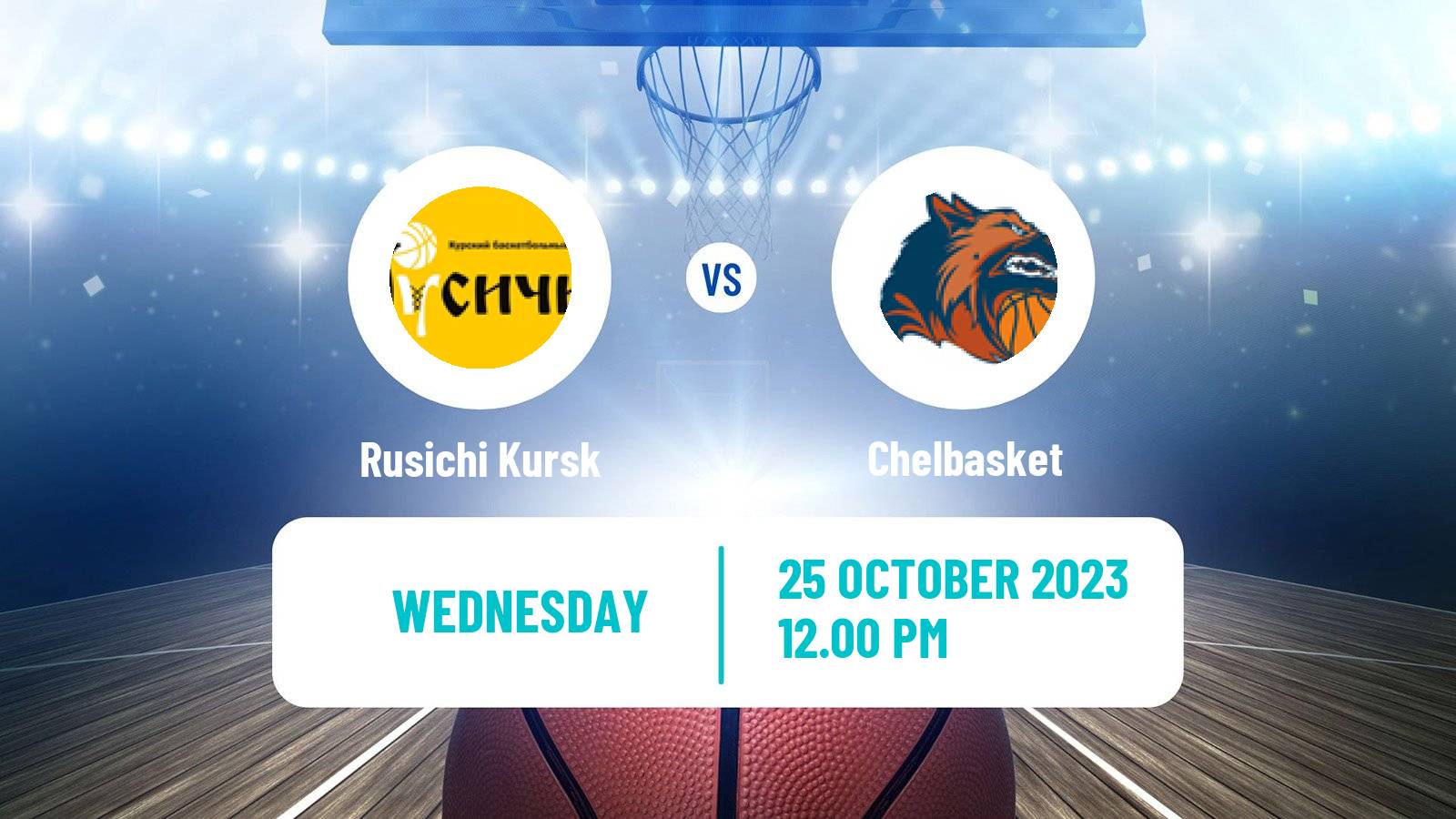 Basketball Russian Super League Basketball Rusichi Kursk - Chelbasket