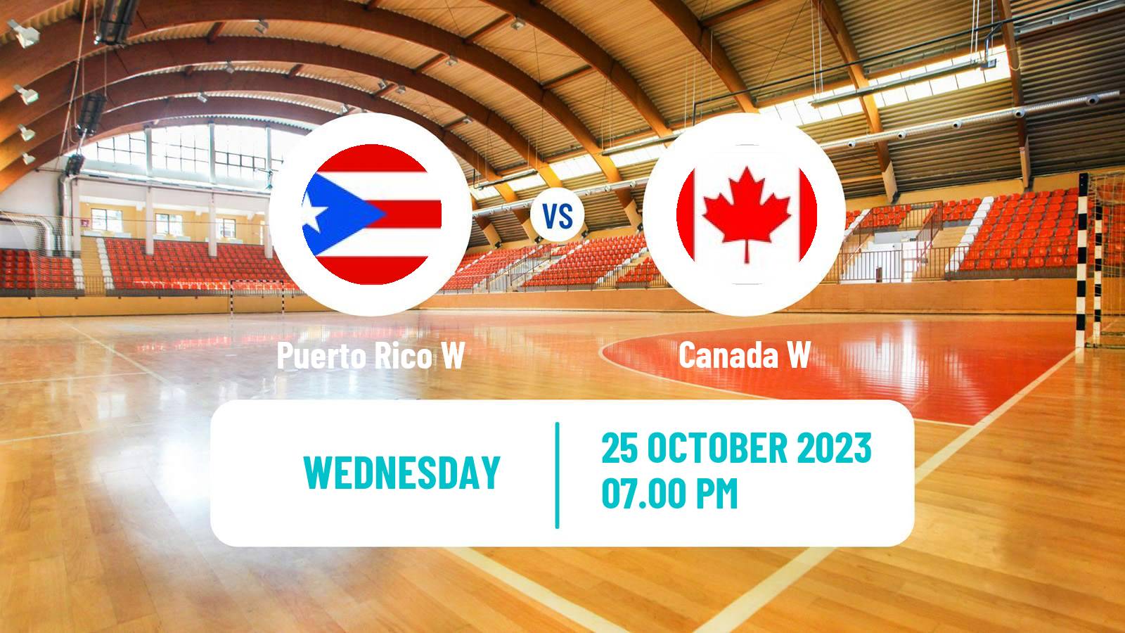Handball Pan American Games Handball Women Puerto Rico W - Canada W