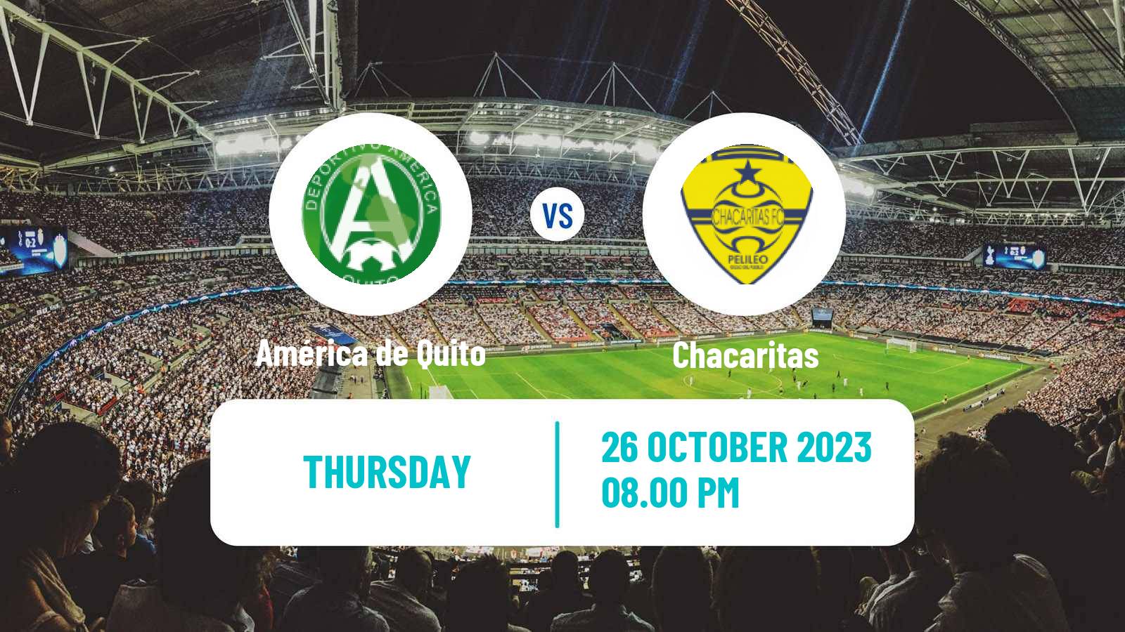 Soccer Ecuadorian Serie B América de Quito - Chacaritas