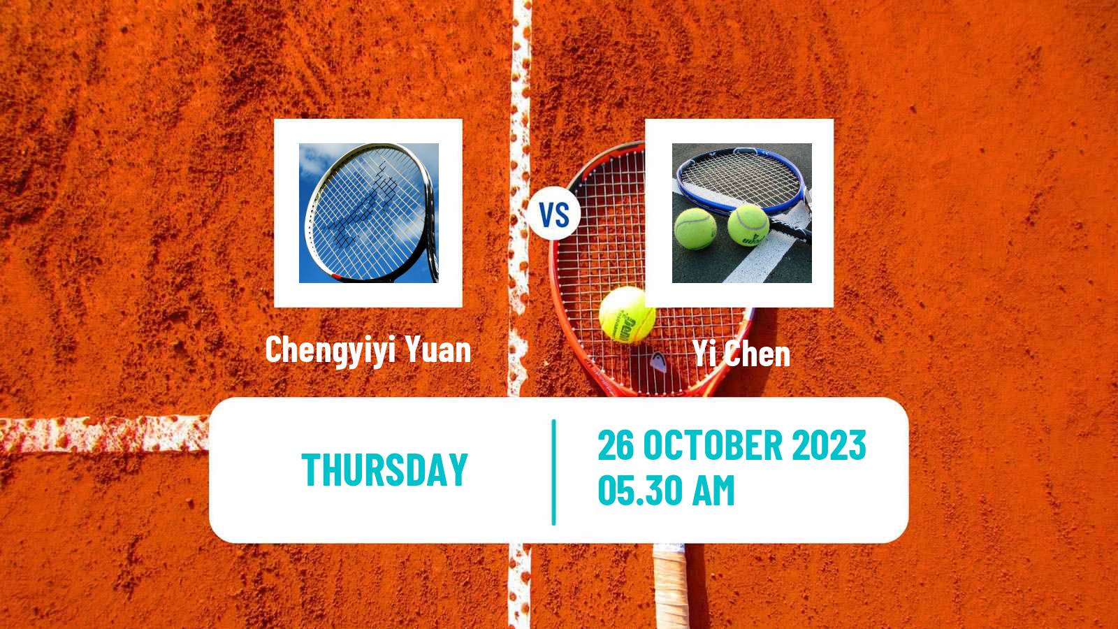 Tennis ITF W25 Qian Daohu Women Chengyiyi Yuan - Yi Chen