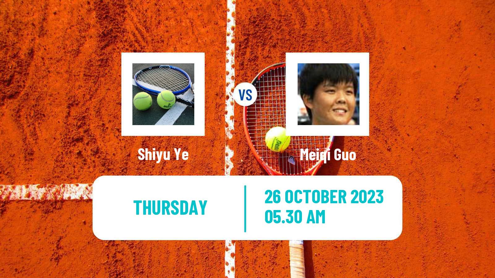 Tennis ITF W25 Qian Daohu Women Shiyu Ye - Meiqi Guo