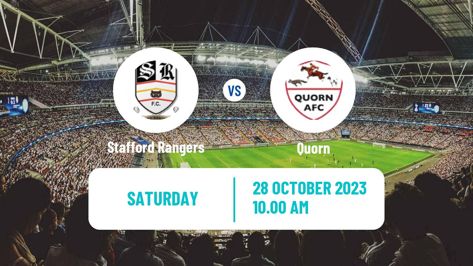 Soccer English FA Trophy Stafford Rangers - Quorn