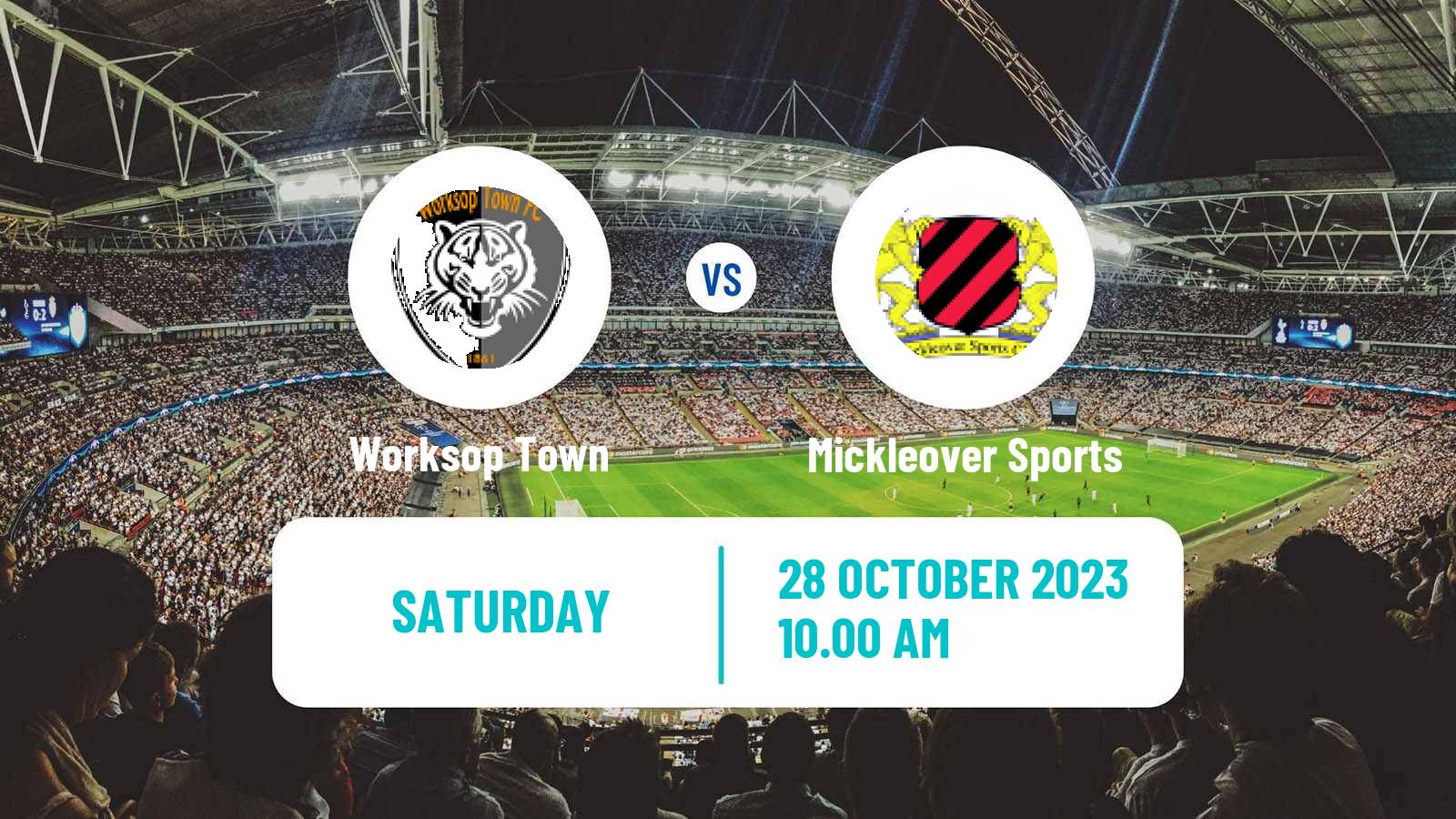 Soccer English FA Trophy Worksop Town - Mickleover Sports