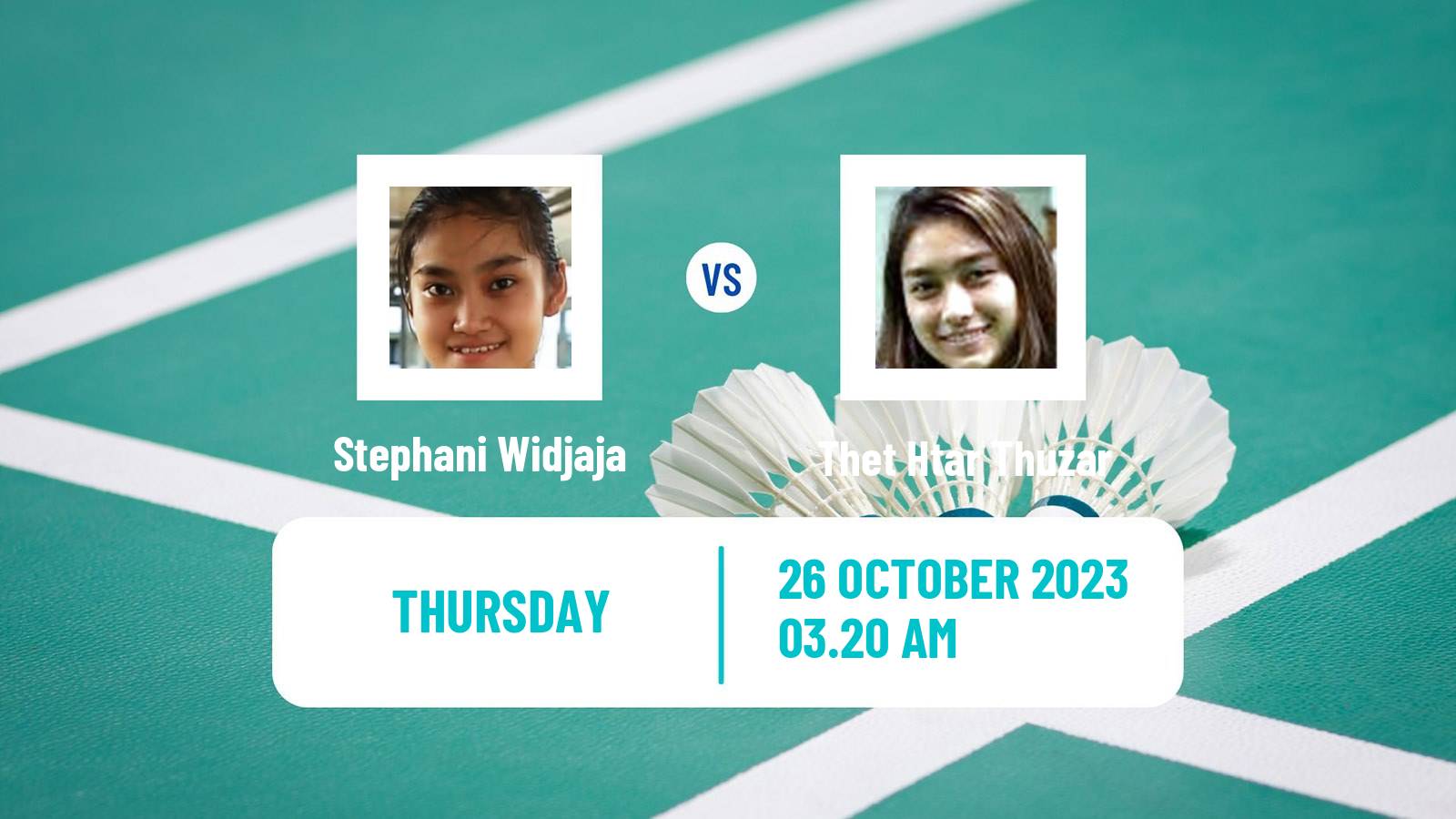 Badminton BWF World Tour Indonesia Masters 3 Women Stephani Widjaja - Thet Htar Thuzar