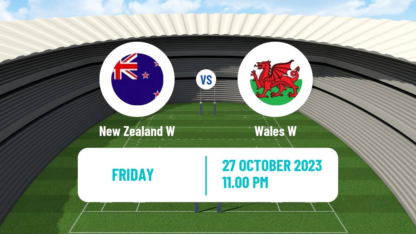 Rugby union WXV 1 Rugby Women New Zealand W - Wales W