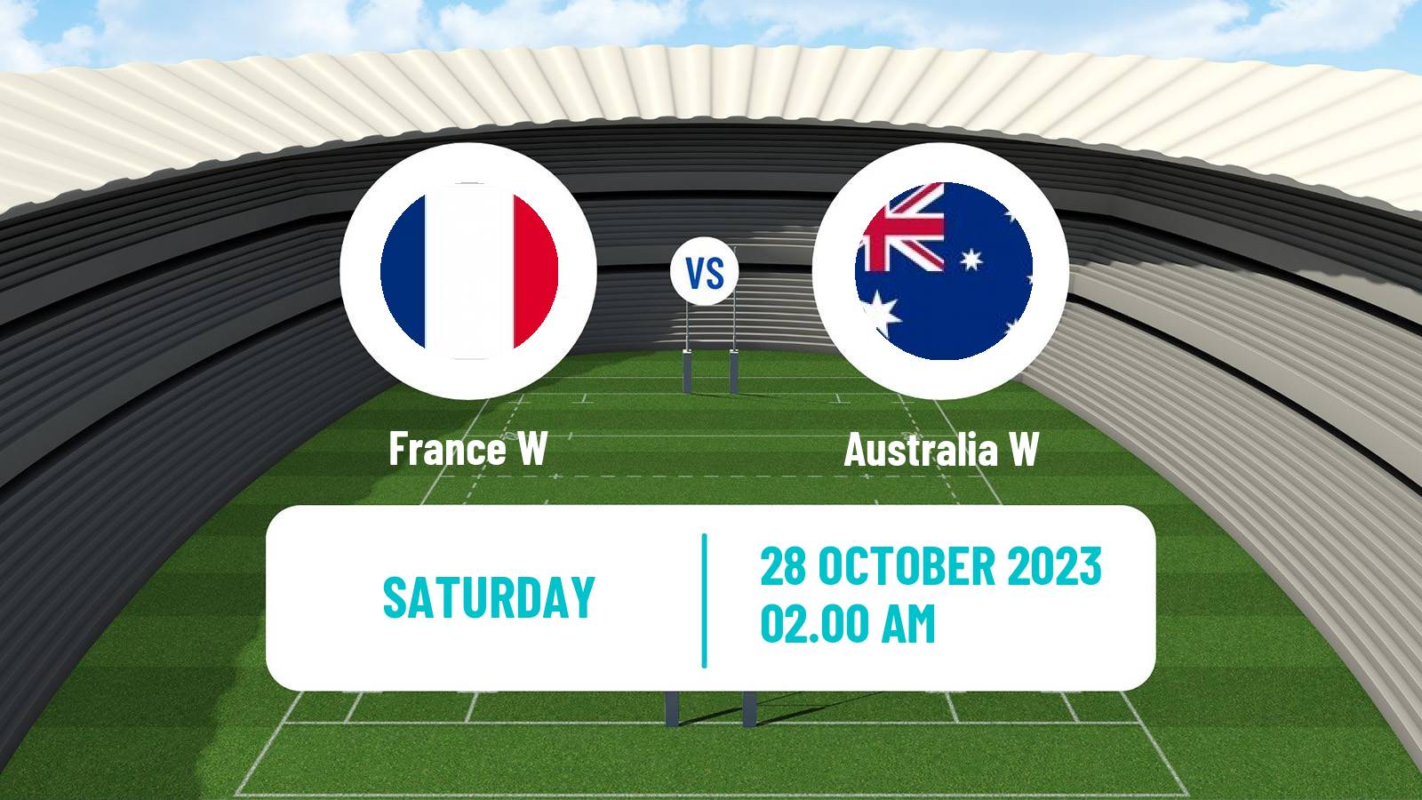 Rugby union WXV 1 Rugby Women France W - Australia W