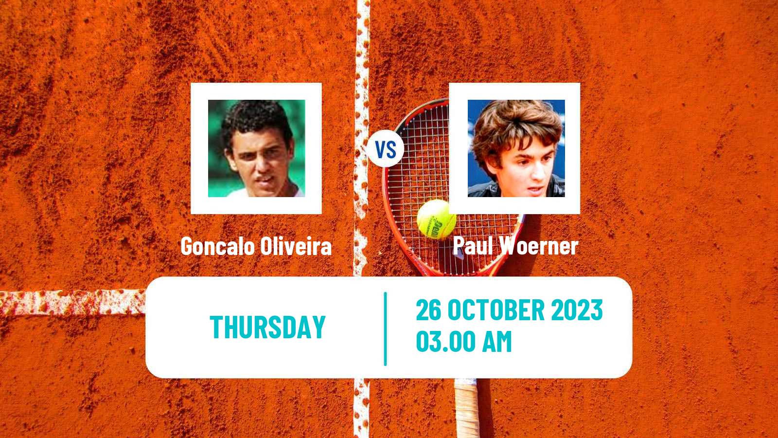 Tennis ITF M15 Al Zahra Men Goncalo Oliveira - Paul Woerner