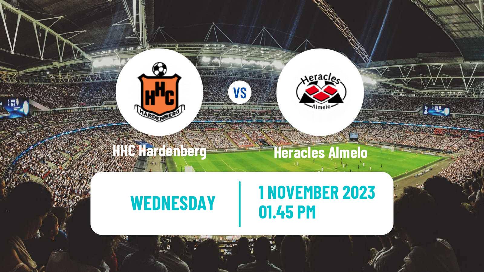 Soccer Dutch KNVB Beker HHC Hardenberg - Heracles Almelo