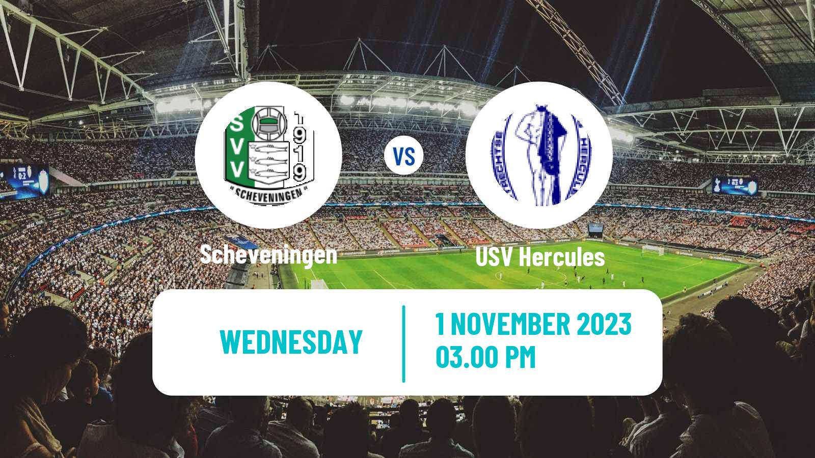 Soccer Dutch KNVB Beker Scheveningen - USV Hercules