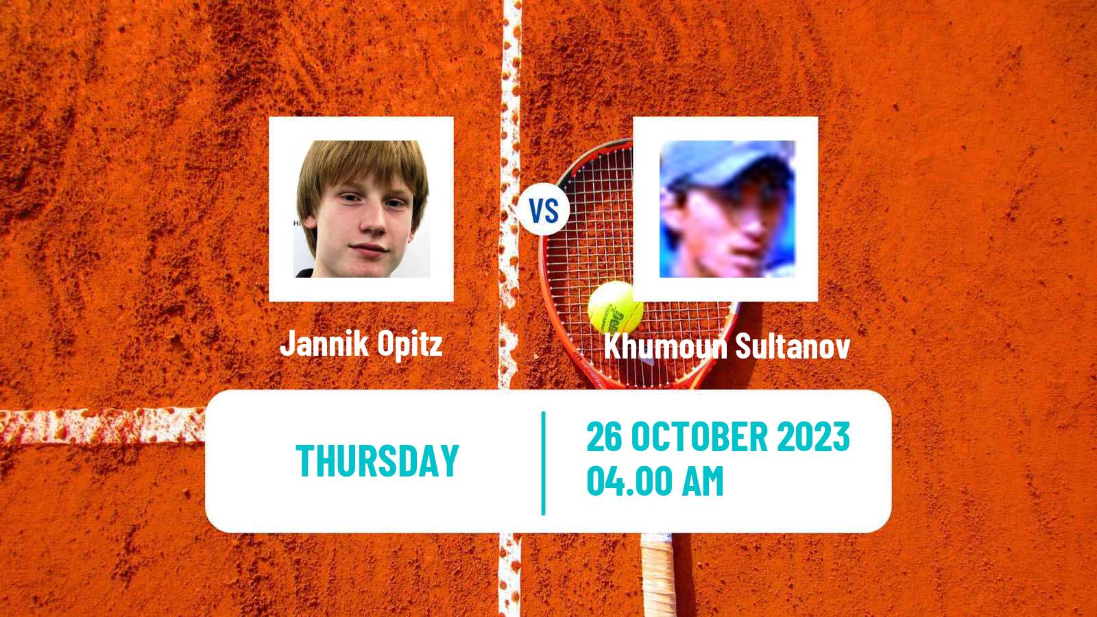 Tennis ITF M25 Sarreguemines Men Jannik Opitz - Khumoun Sultanov