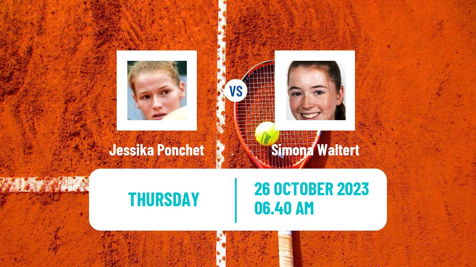 Tennis ITF W80 Poitiers Women Jessika Ponchet - Simona Waltert
