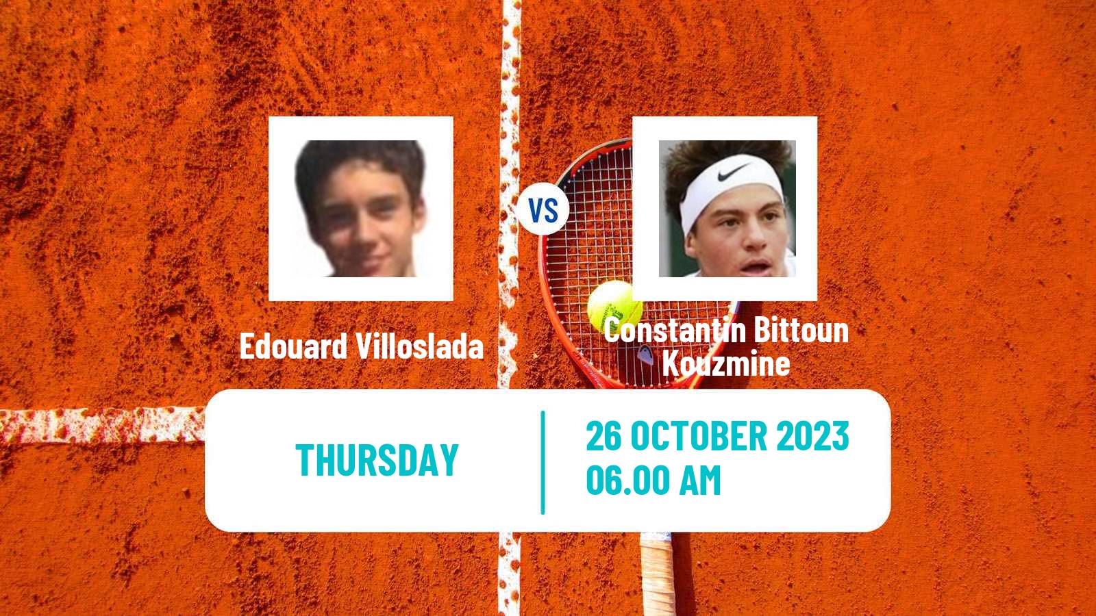 Tennis ITF M15 Monastir 43 Men Edouard Villoslada - Constantin Bittoun Kouzmine