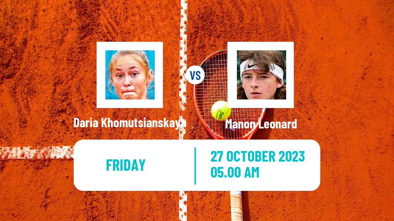 Tennis ITF W25 Loule Women Daria Khomutsianskaya - Manon Leonard