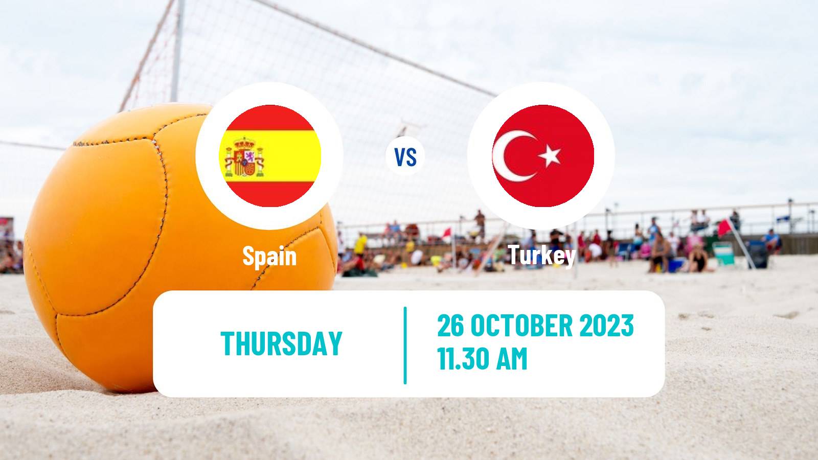 Beach soccer Neom Cup Spain - Turkey