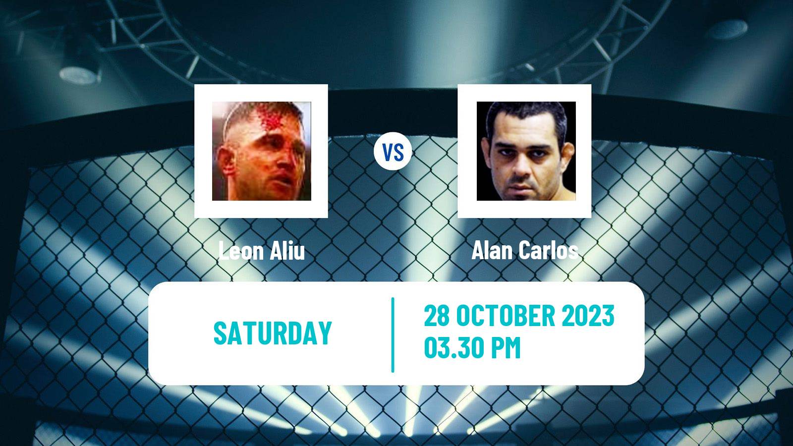 MMA Middleweight Cage Warriors Men Leon Aliu - Alan Carlos