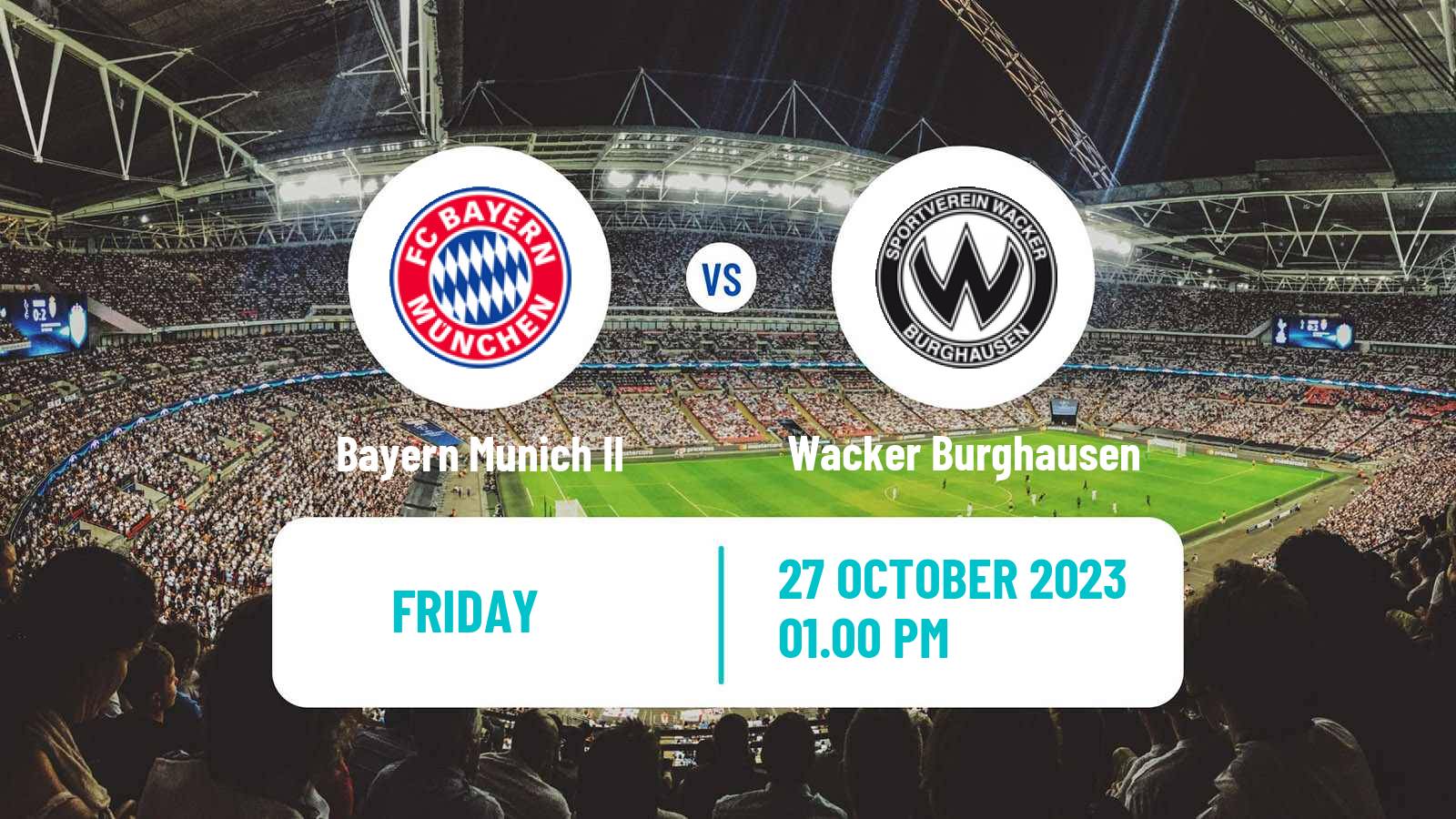Soccer German Regionalliga Bayern Bayern Munich II - Wacker Burghausen