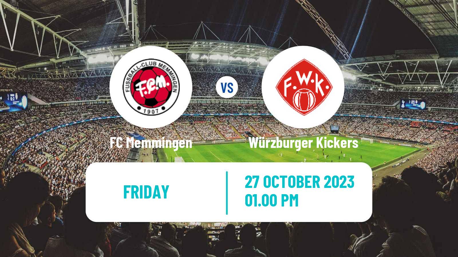 Soccer German Regionalliga Bayern Memmingen - Würzburger Kickers