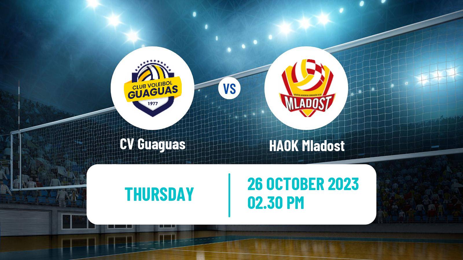 Volleyball CEV Champions League Guaguas - HAOK Mladost