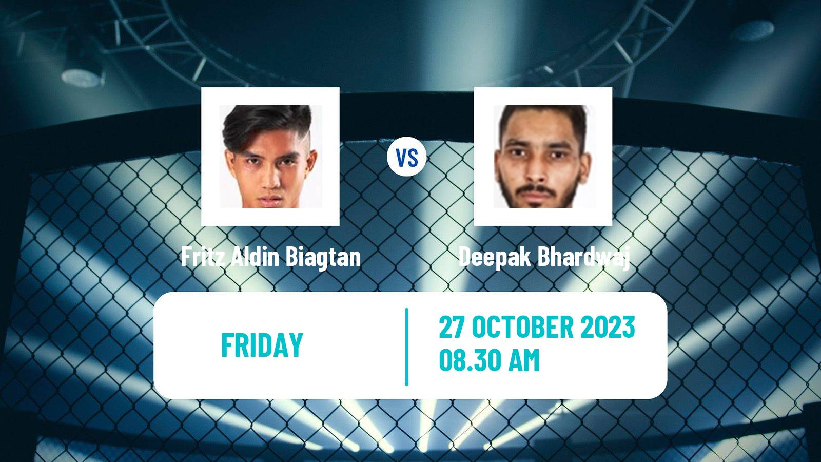 MMA Flyweight One Championship Men Fritz Aldin Biagtan - Deepak Bhardwaj