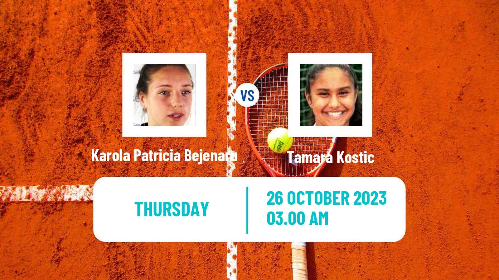 Tennis ITF W25 Sharm Elsheikh 3 Women Karola Patricia Bejenaru - Tamara Kostic