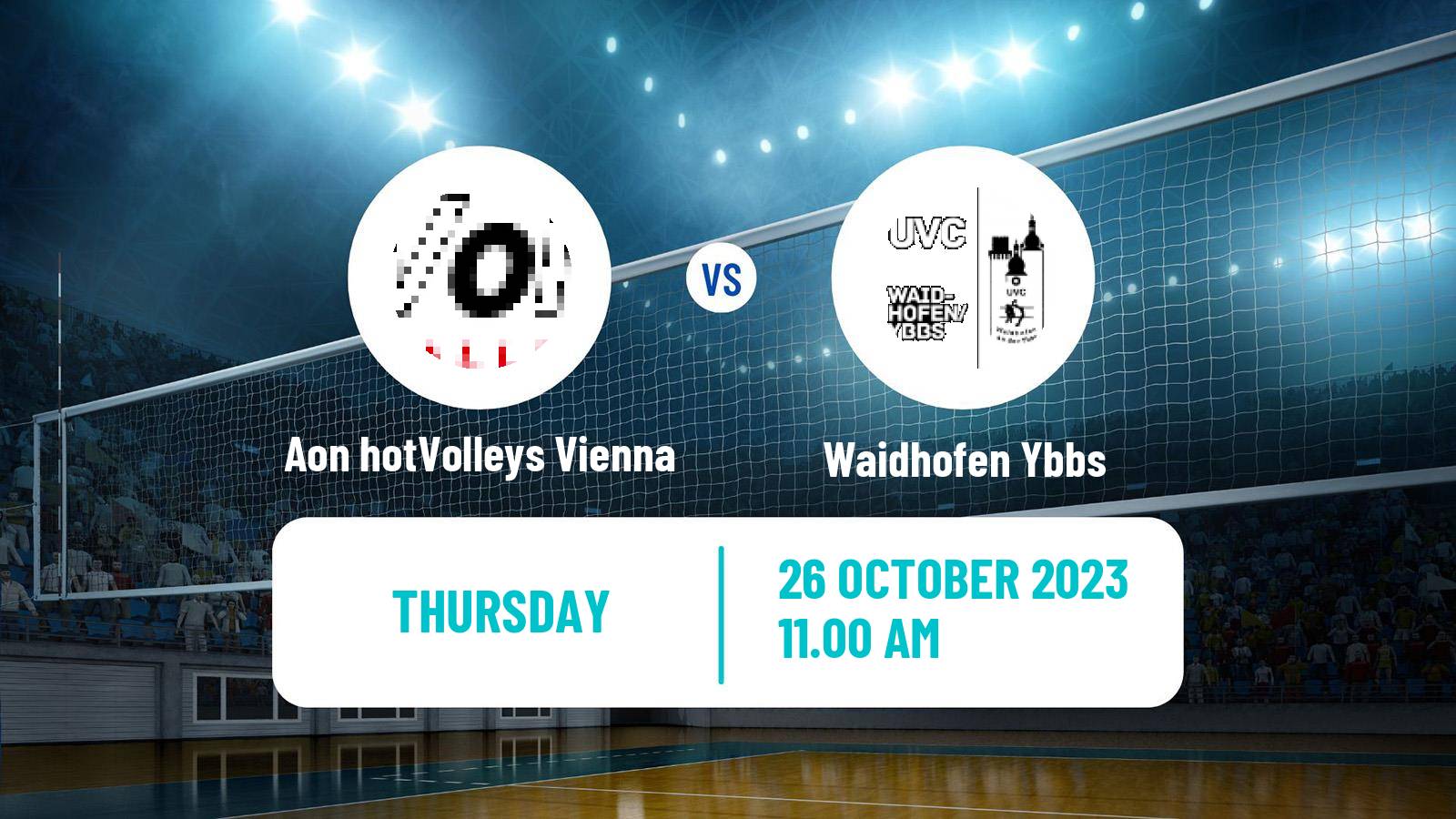 Volleyball Austrian 2 Bundesliga Volleyball Aon hotVolleys Vienna - Waidhofen Ybbs