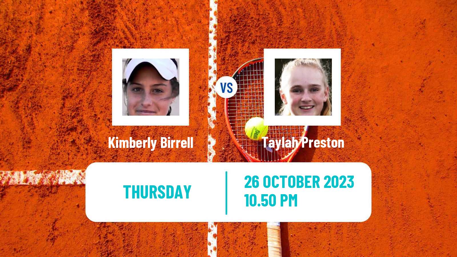 Tennis ITF W60 Playford Women Kimberly Birrell - Taylah Preston