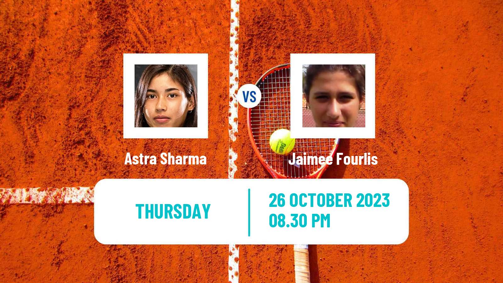 Tennis ITF W60 Playford Women Astra Sharma - Jaimee Fourlis