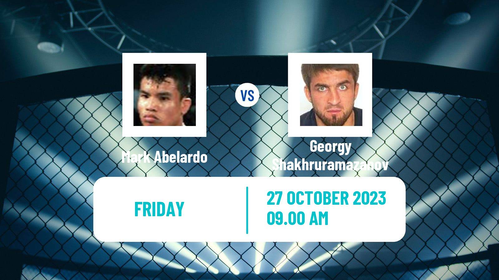 MMA Bantamweight One Championship Men Mark Abelardo - Georgy Shakhruramazanov