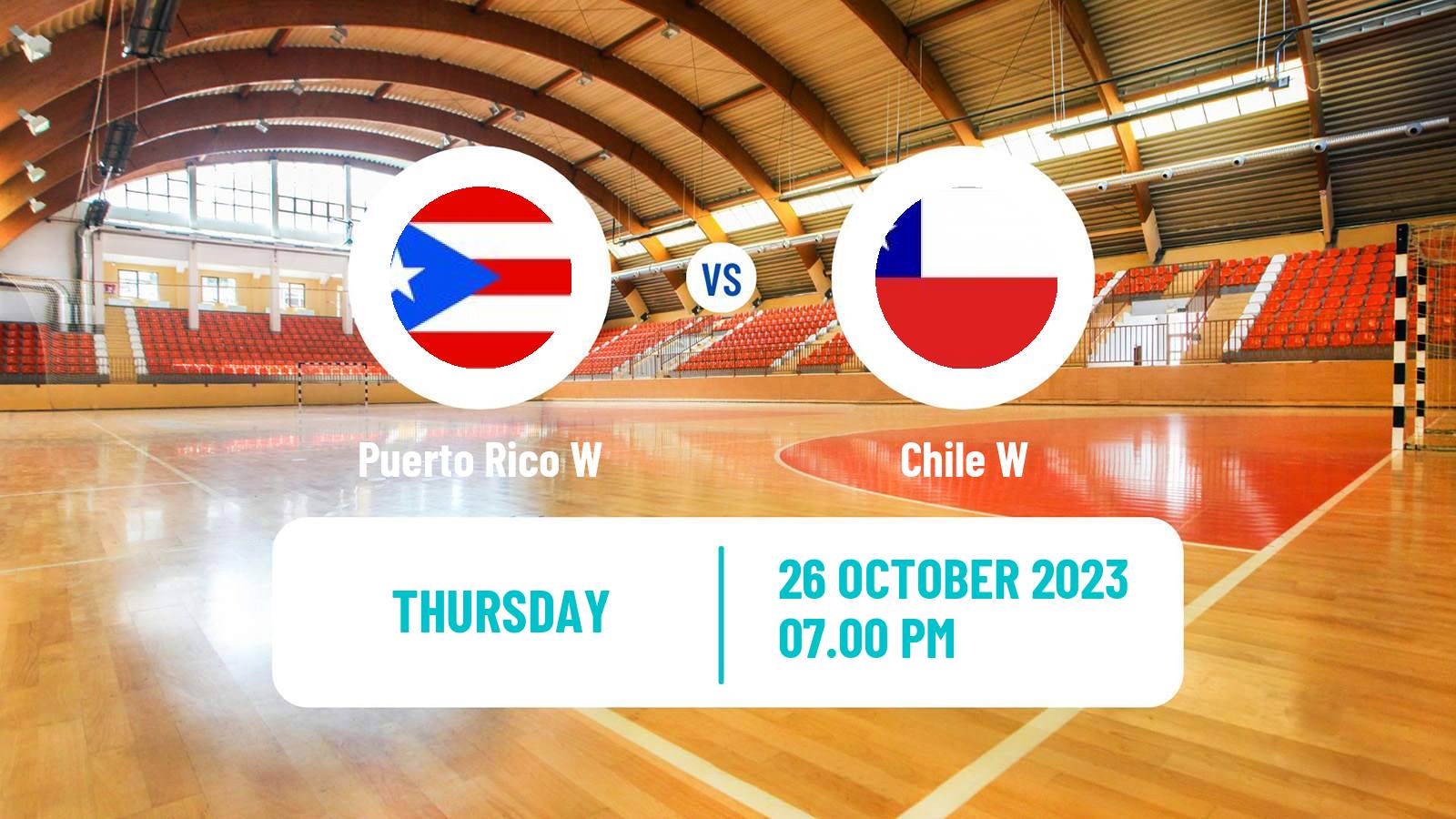 Handball Pan American Games Handball Women Puerto Rico W - Chile W